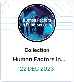 Human Factors in Cybersecurity Badge