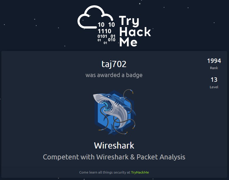 Wireshark Badge